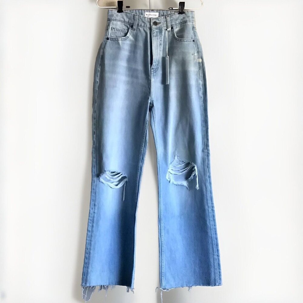 Muselooks Distressed Raw Hem‎ Mom Jeans Size 1